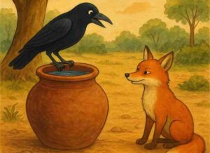 चालाक कौआ और लोमड़ी | (The Clever Crow and the Fox)