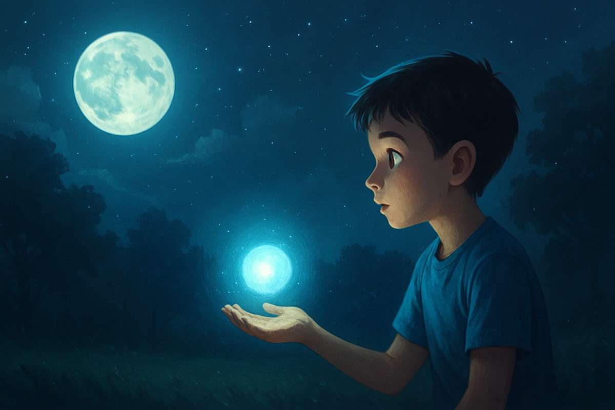 नींद की चाँदनी और आरव का जादुई सफर – The Moonlight of Sleep and Aarav’s Magical Journey