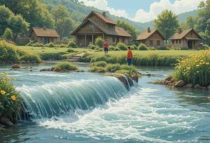 The Softly Speaking Waves of the River