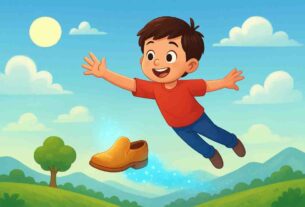 उड़ने-वाला-जूता-और-बहादुर-बच्चा---Flying-Shoe-and-the-Brave-Child