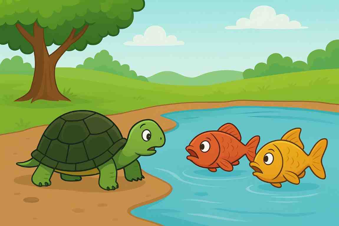 कछुआ-और-दो-लोभी-मछलियाँ---The-Turtle-and-the-Two-Greedy-Fish