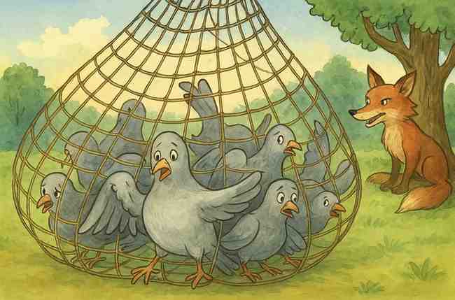 कबूतर-और-अनाज-का-जाल-_-The-Pigeons-and-the-Grain-Trap