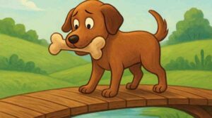 कुत्ता-और-अपनी-परछाई-–-Dog-and-His-Shadow