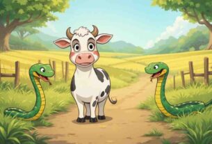 गाय-और-दो-साँप-–-The-Cow-and-the-Two-Snakes