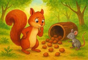 गिलहरी-और-खोया-हुआ-अखरोट-का-खज़ाना---The-Squirrel-and-the-Lost-Nut-Treasure
