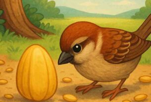 गौरैया-और-बड़े-बड़े-दाने---Sparrow-and-the-Big-Grains