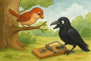 चतुर-गौरैया-और-लालची-कौआ---Clever-Sparrow-and-the-Greedy-Crow (1)