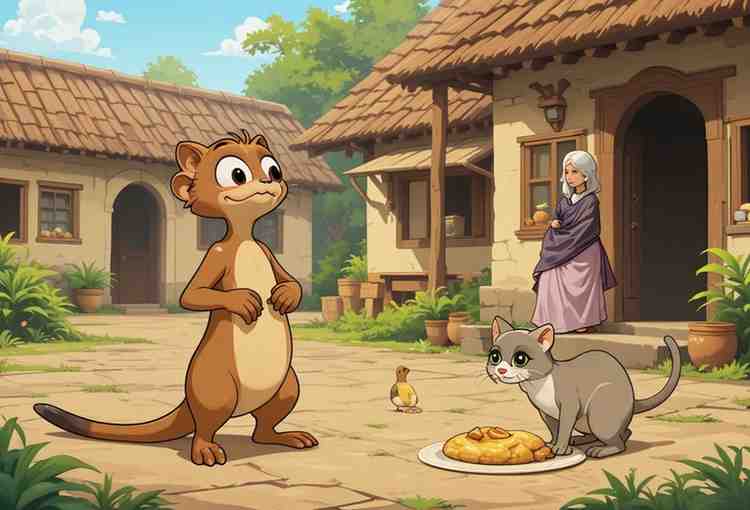 चालाक-नेवला-और-धूर्त-बिल्ली-(Clever-Mongoose-and-the-Cunning-Cat)