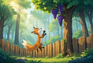 लोमड़ी-और-अंगूर-की-बेल-–-The-Fox-and-the-Grapevine