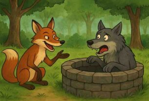 लोमड़ी-और-मूर्ख-भेड़िया---Fox-and-the-Foolish-Wolf