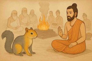 Saktuprasta-and-Squirrel-Heaven-Story---सक्तुप्रस्त-और-स्वर्ण-धूसर-गिलहरी-की-कथा