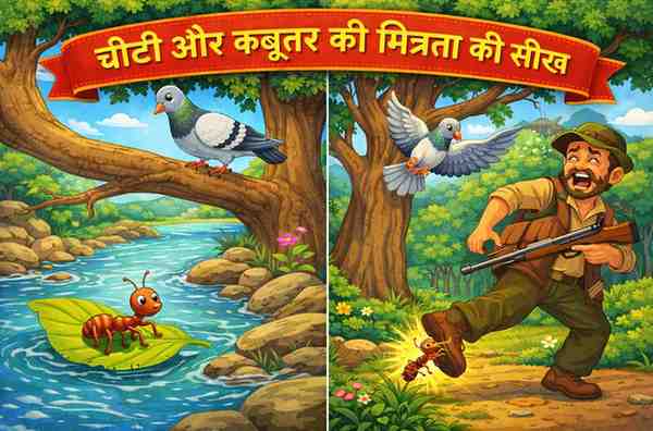 ant-and-dove-friendship-hindi-story