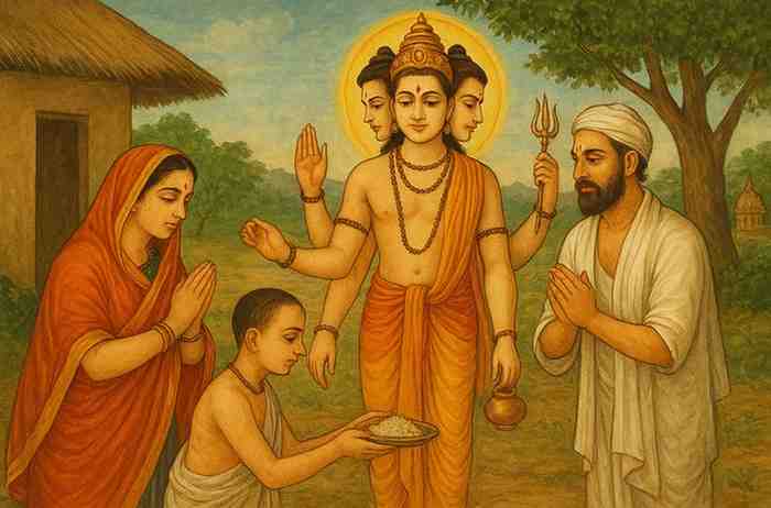 दत्तात्रेय-का-भोजन-और-चमत्कार---Feeding-Dattatreya-Bestows-Miracles