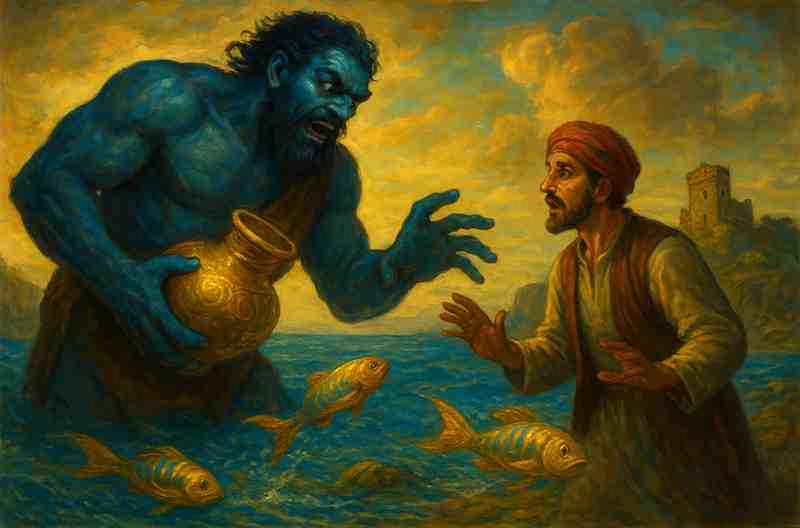 मछुआरा-और-दैत्य-–-The-Fisherman-and-the-Giant-Tale