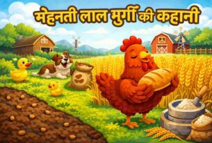 मेहनती-लाल-मुर्गी-की-कहानी